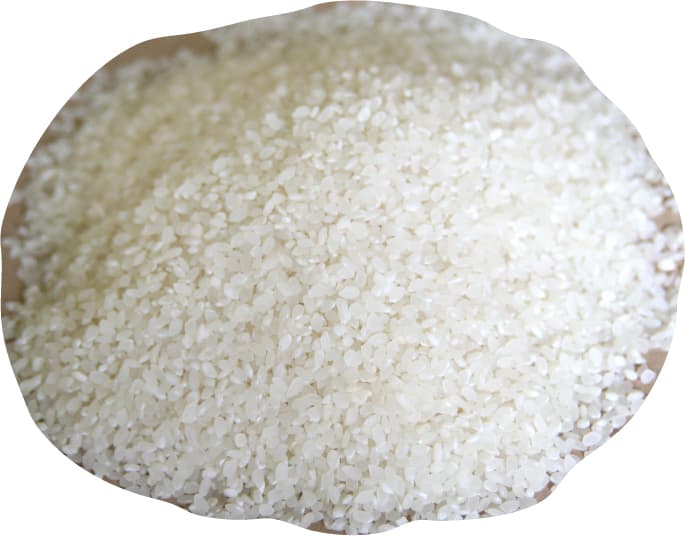 しっかりとした味わいのある、国産米の上質うるち米だけを煎餅生地に使用しています